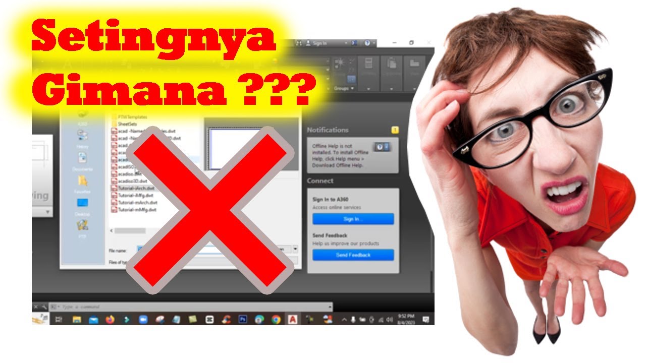 Cara Setting Awal Autocad | Ini Perbedaan Autocad Sebelum di Seting dan Setelah di Seting