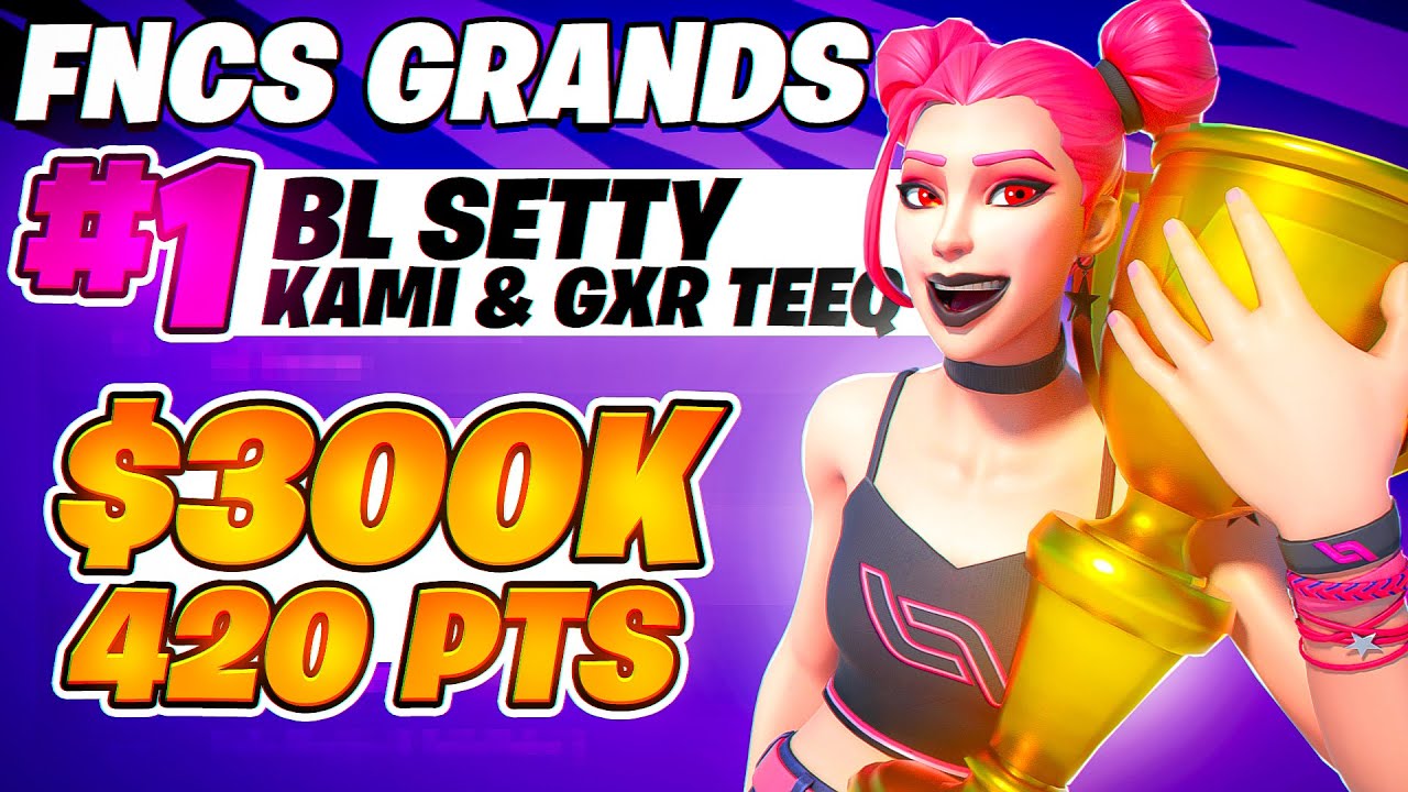 1ST in FNCS GRAND FINALS 🏆 (WORLD RECORD) $300,000 w/ KamiFN & Teeq