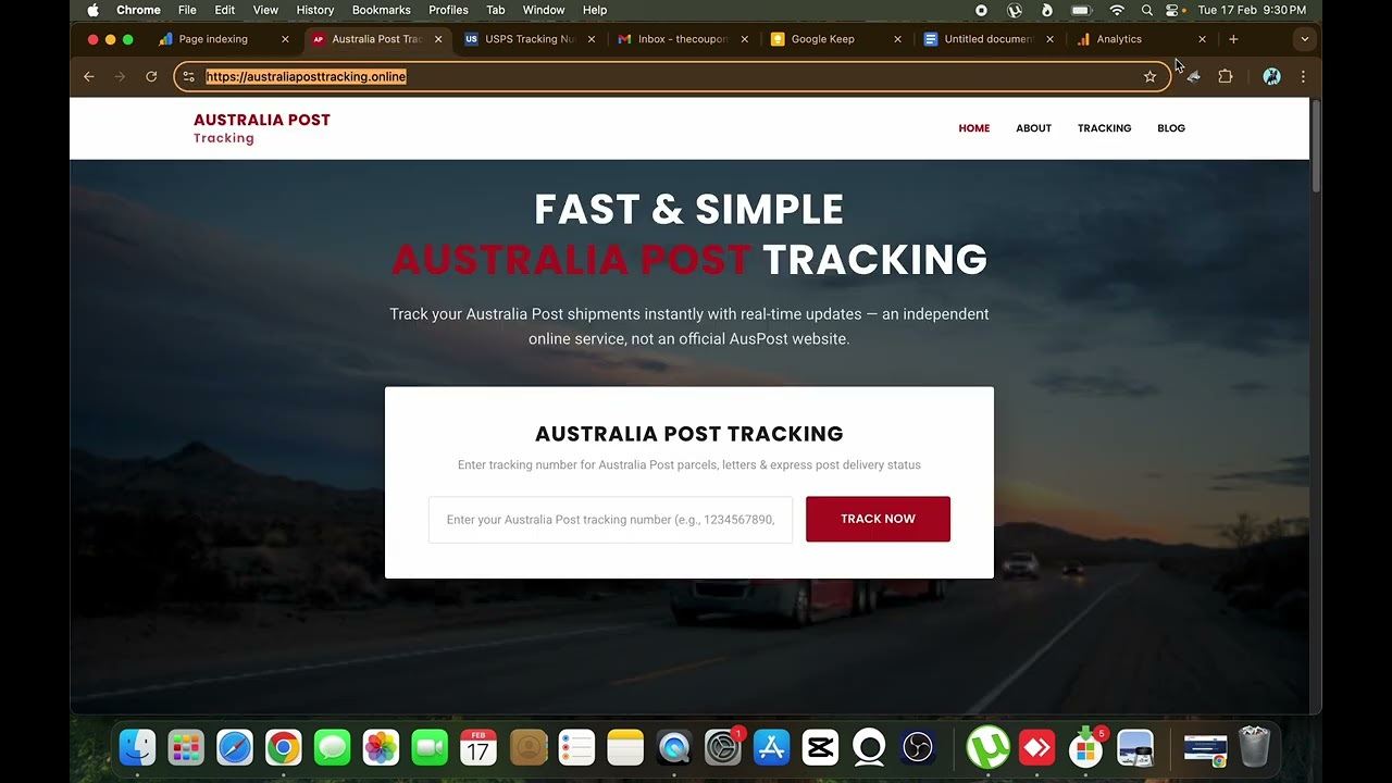 USPS And Australia Post Website  Codes At BackENd