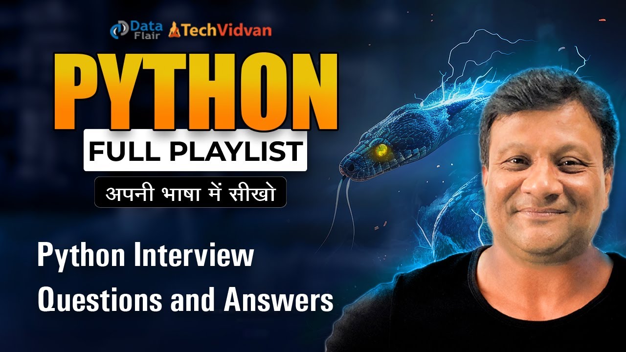 Frequently Asked Python Interview Questions and Answers For College Placements Part - 1 [Hindi]