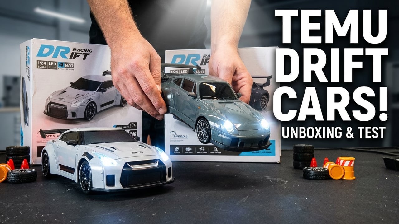 RC Porsche 911 vs Nissan GTR Drift Cars Unboxing & Drift Test