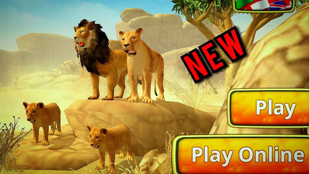 Lion Family Simulator Online lion Roar family play with friends online