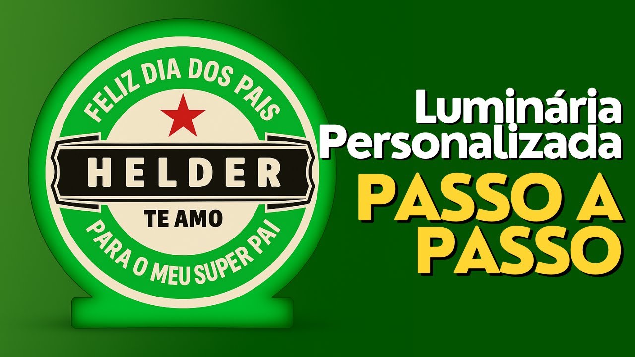Faça Você Mesmo: Luminária 3D Personalizada!  Simples e Incrível!