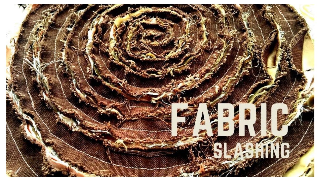 DIY FABRIC SLASHING TEXTILES TECHNIQUE | Textile Technique  | Didsbury Art Studio
