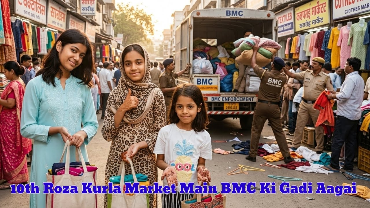 10th Roza Kurla Market Main BMC Ki Gadi Aagai 🚜 #viralpost #viralvlogs #ramadan2026 