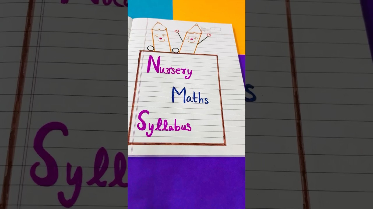 &ldquo;Nursery Maths Syllabus 2025 📘 | Easy Learning for Toddlers!&rdquo;