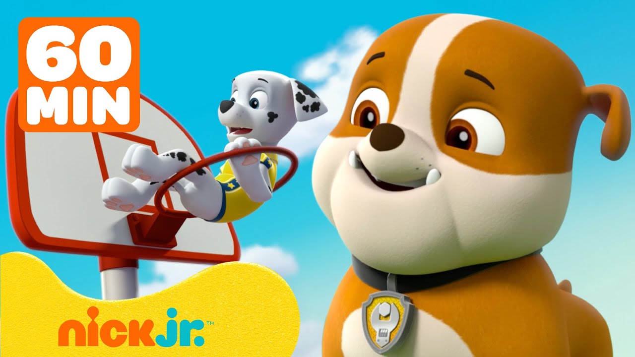 Paw Patrol | &iexcl;Rubble y PAW Patrol Corren a la Meta y Hacen Deportes! | 1 Hora | Nick Jr. en Espa&ntilde;ol