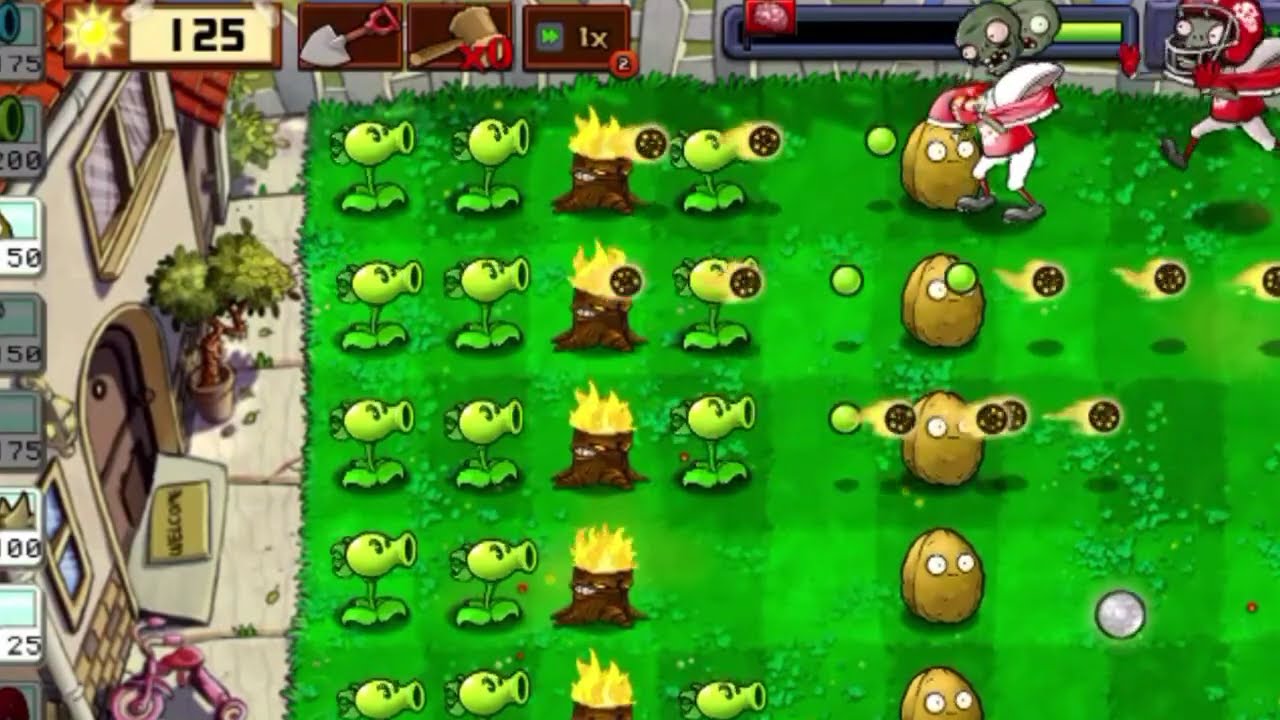 Plants vs Zombies Hack - All Pea PvZ vs Gargantuar #11