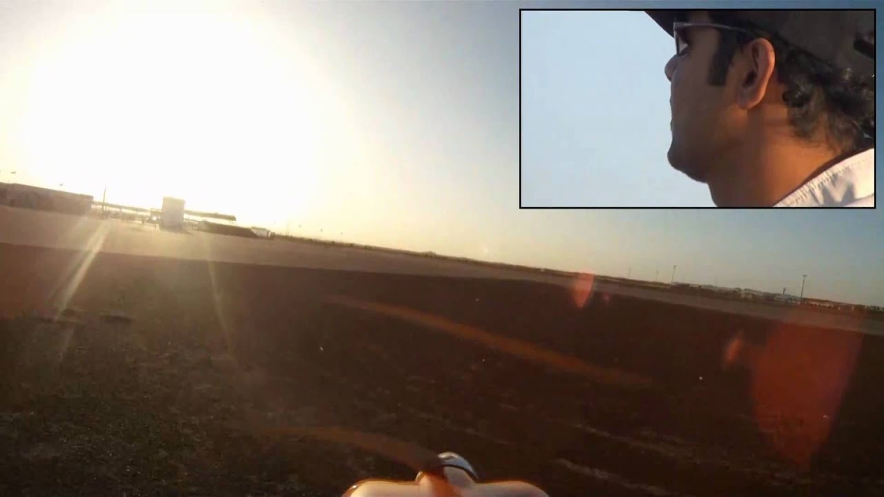 GoPro HD camera onboard of RC plane - Alain Sportplex نادي العين للهواة