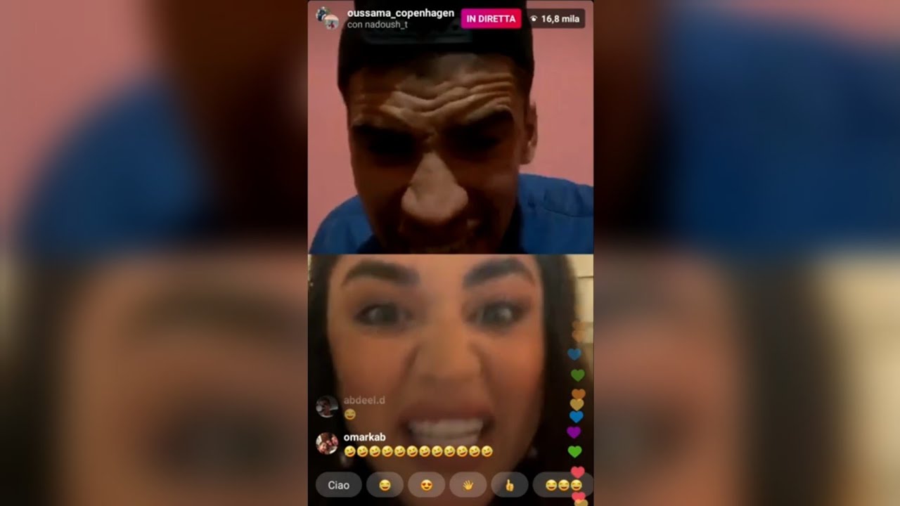 Oussama Copenhagen🇲🇦🇮🇹 M3a Marto💍 Lmaghribiya🇲🇦 Fi Italiya🇮🇹 Mnawdinha Fi Live😂😂