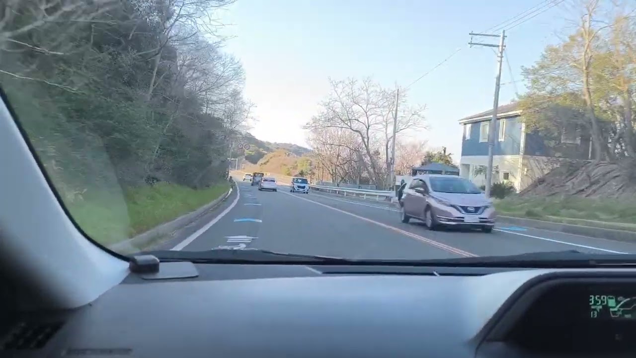 Car Drive from Osaka Airport to an Onsen on Awaji Island