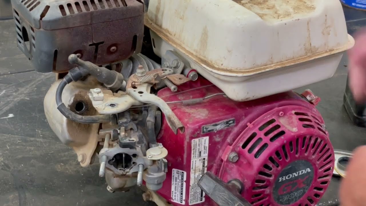 Перекачивающий насос с двигателем Honda GX 200: работает только при полностью открытой заслонке