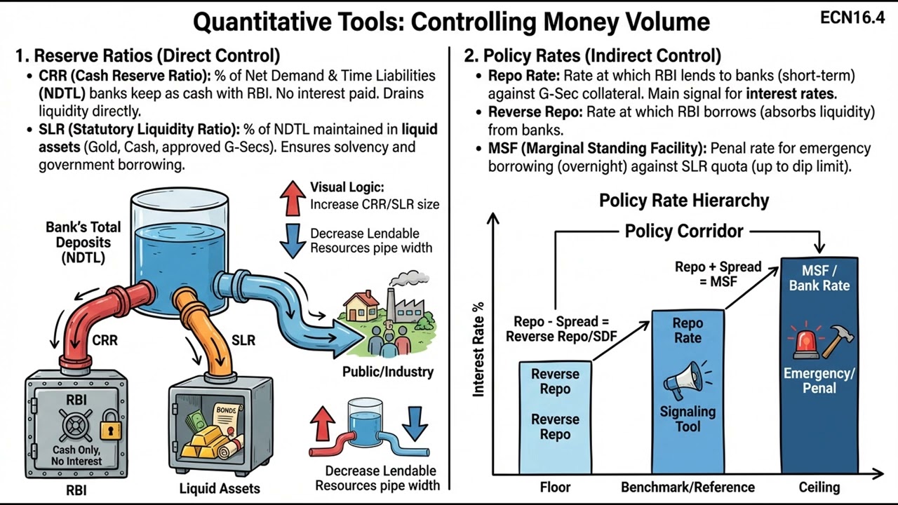 Monetary Policy Framework (ECN-G2.16) || Indian Economy
