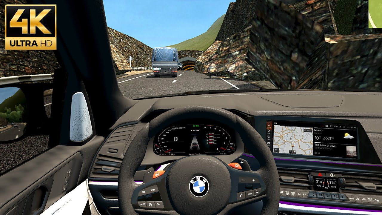 City Car Driving - BMW X5M F95 Competition 625 hp - Logitech G29 - 4K Gameplay