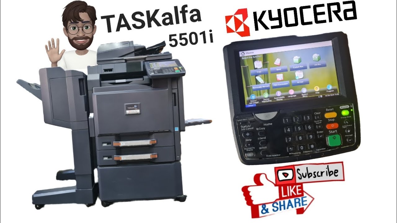How to use a Photocopier scanner Kyocera TASKalfa 5501i