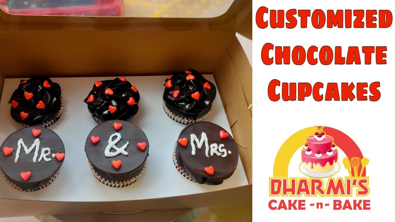 Customized Chocolate Cupcakes | Dutch Truffle Cupcakes | Easy Cupcakes Recipe