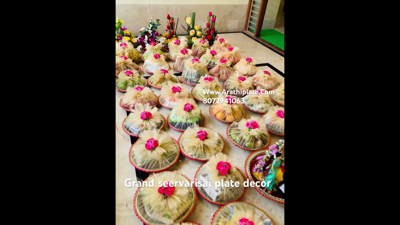 Seervarisai plate decor Madurai special  