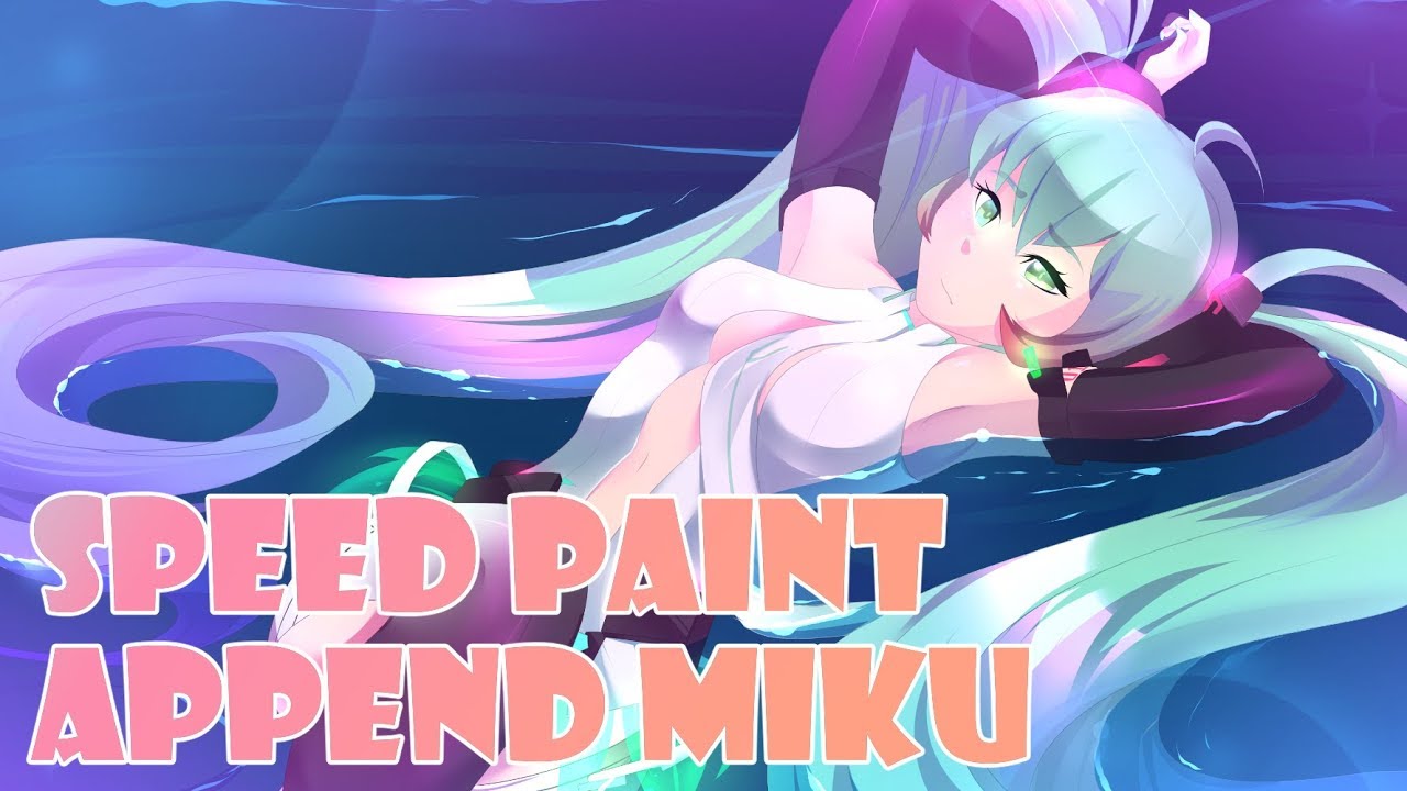 Append Miku Birthday - Speed Paint Process