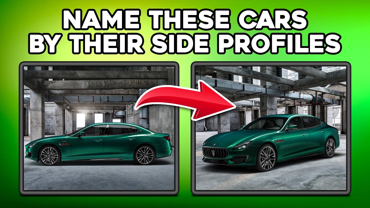 Name These Cars By Their Side Profiles  || Car Quiz Challenge || Lorenzo Quiz