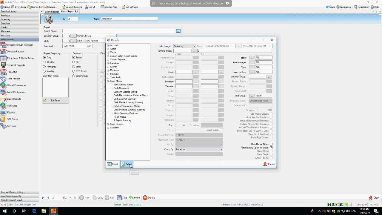 Create Batch Reports