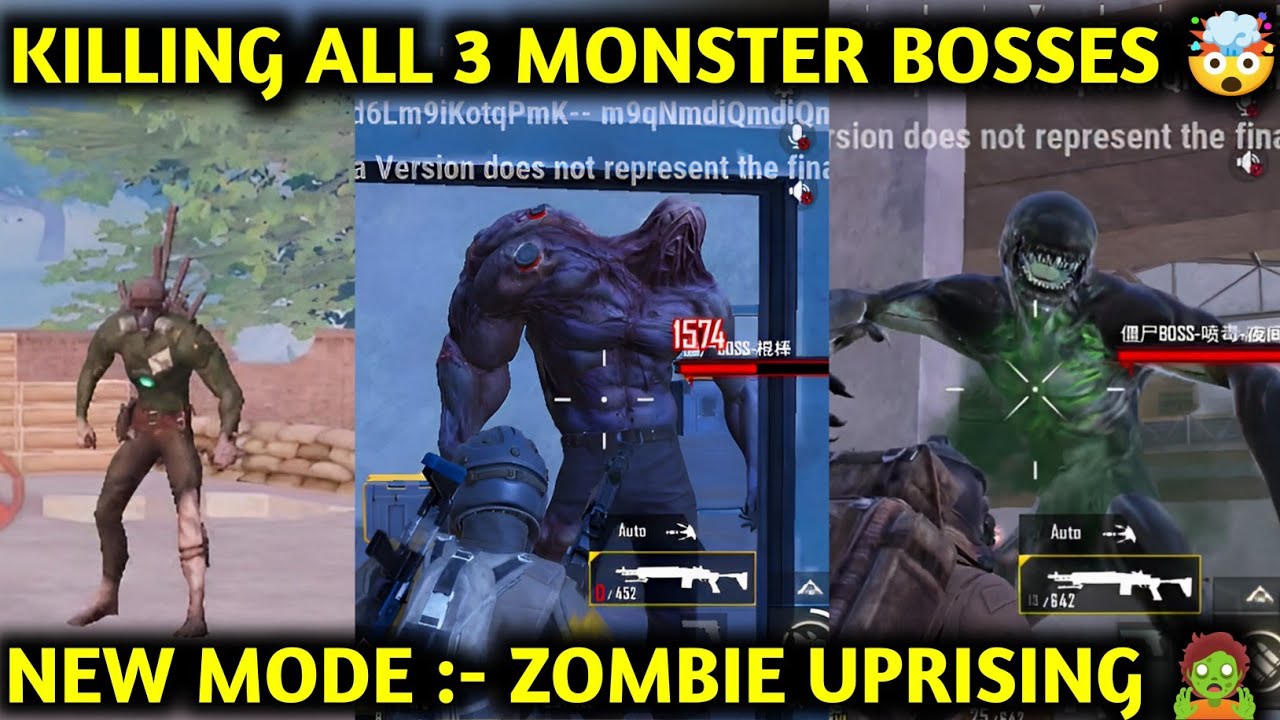 KILLING ALL 3 MONSTER BOSSES IN NEW ZOMBIE UPRISING MODE 🤯 PUBG METRO ROYALE CHAPTER 21
