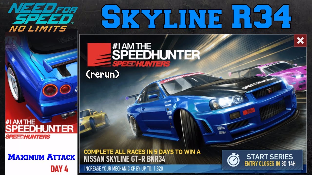 NFS No Limits | I Am the SpeedHunter - Nissan Skyline R34 (rerun) - Chapter 4 - Fully Restored