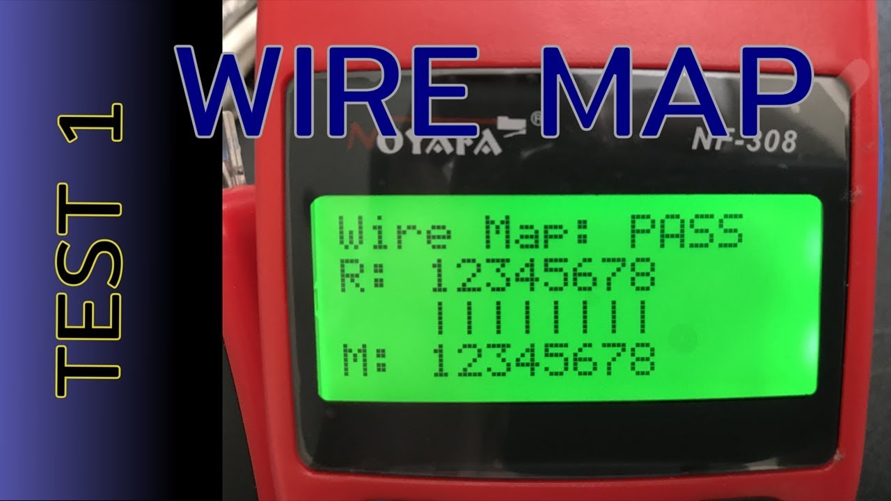 Test #1 - Noyafa NF-308 (LAN tester) – Función “WireMap”