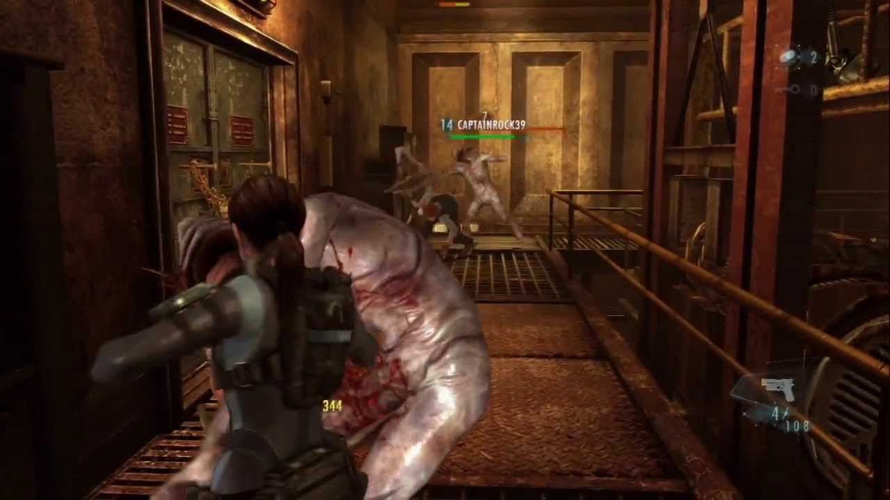 Resident Evil Revelations raid mode co-op PS3 online #2 S Rank