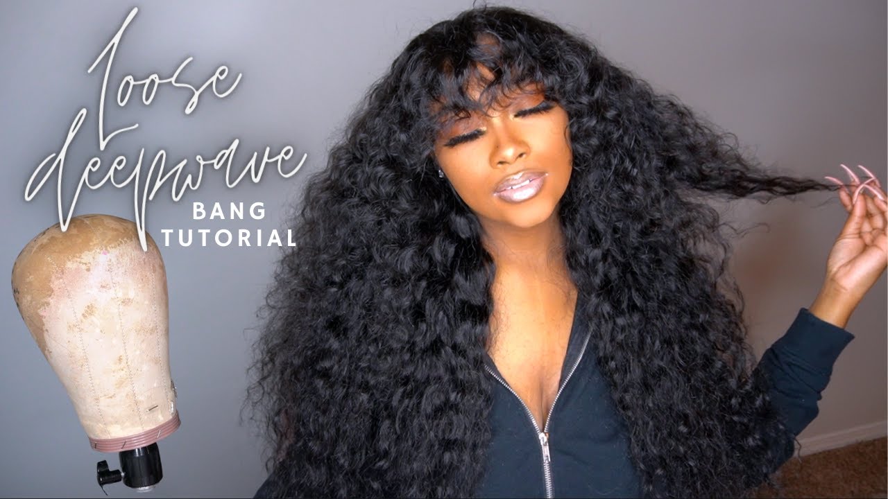 😍NOT THE BAYANG!? LOOSE DEEPWAVE BUNDLES BANG TUTORIAL FOR AT HOME BEGINNERS| QUICK WEAVE|WESTKISS