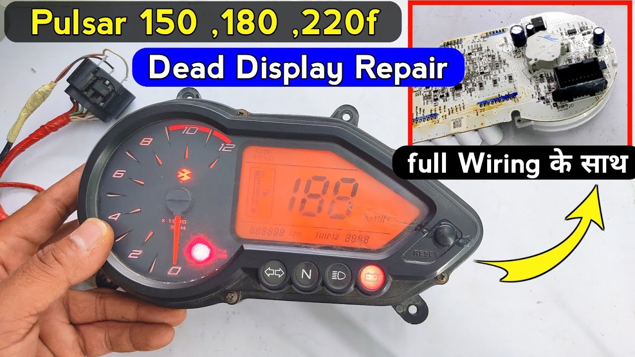 Pulsar 150 digital speedometer repair | how to repair pulsar 150 digital meter