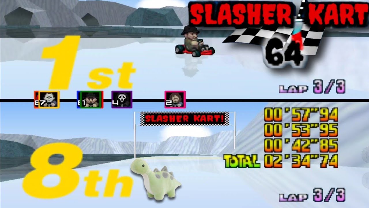 Slasher Kart 64 - Player 2 is Last Place Again, Mario Kart 64 HACK - Android (2 Player)