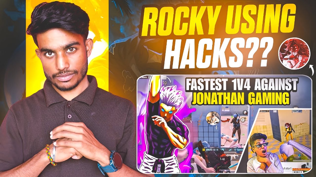 ROCKY GAMING&rsquo;s Tutu Exposed! | World Fastest Player🔥ROCKY Best 1v4 Clutches in Ultimate Royale