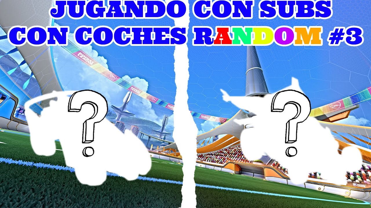 JUGANDO CON SUBS CON COCHES RANDOM #3 - ROCKET LEAGUE - MODO 4V4 QUADS