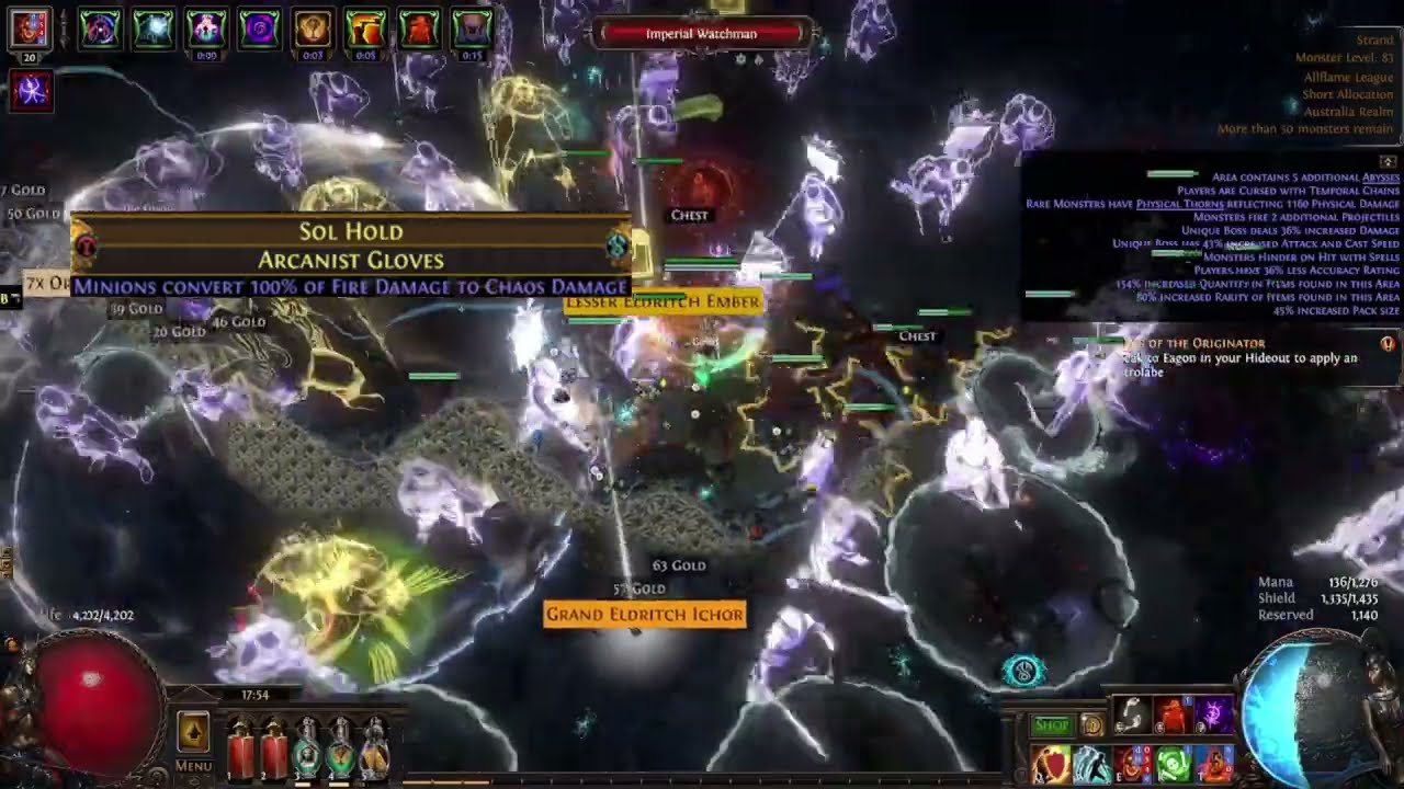 Path of Exile 3.29 | Summon Raging Spirits Necromancer Exhibition | 81/78 capped blocked 17M DPS