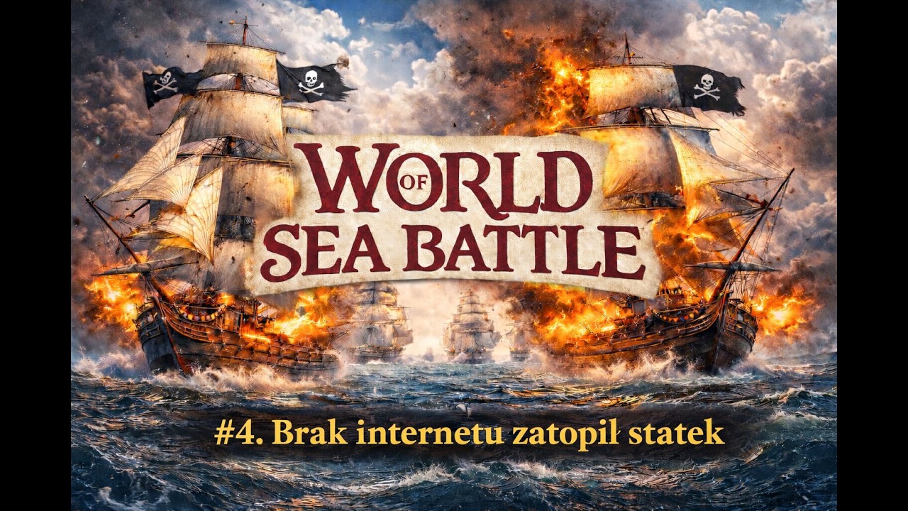 World of Sea Battle Gameplay PL  - Bitwy na Pełnym Morzu! 🌊🚢  #4 Brak internetu zatopił statek !!