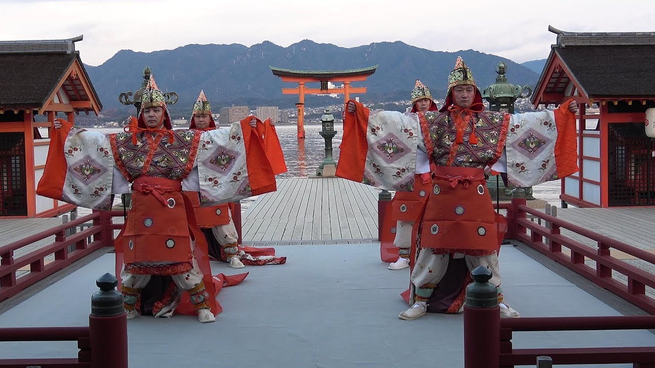 2019宮島厳島神社・地久祭 舞楽 「甘 州」