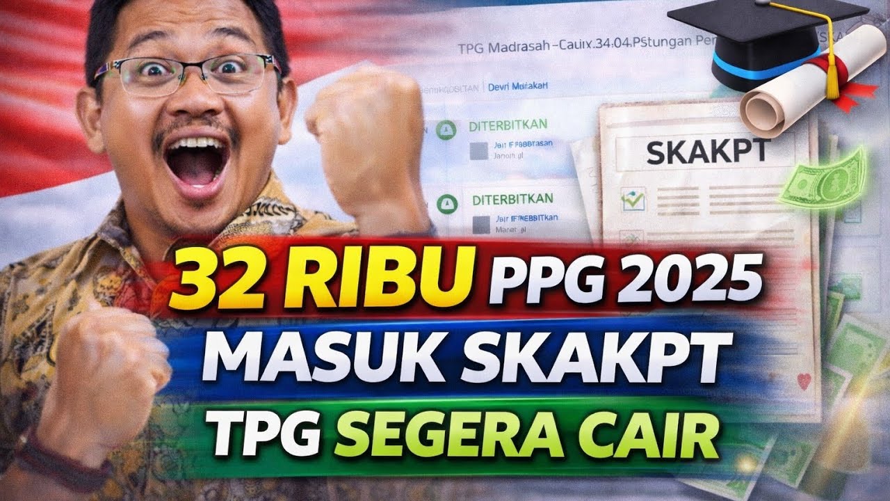 Kabar Baik! 32 Ribu Lulusan PPG 2025 Sudah Masuk SKAKPT | PPG 2025 TPG 2026 | TPG CAIR
