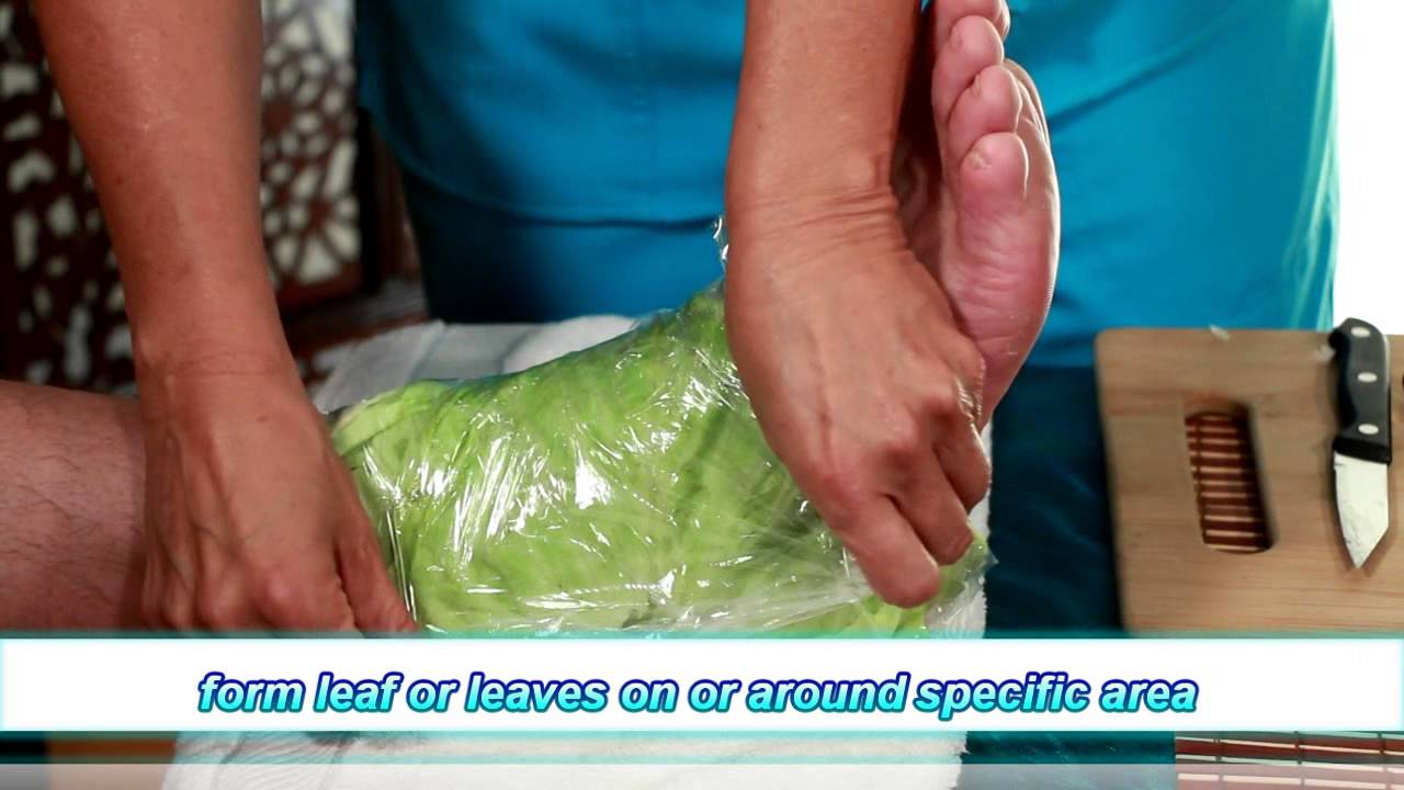 Cabbage Poultice - Step-by-step Demonstration