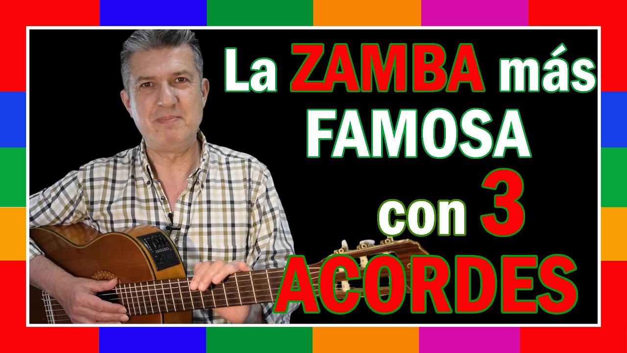 🎸Acordes para tocar ZAMBA DE MI ESPERANZA Fácil en Guitarra☘️