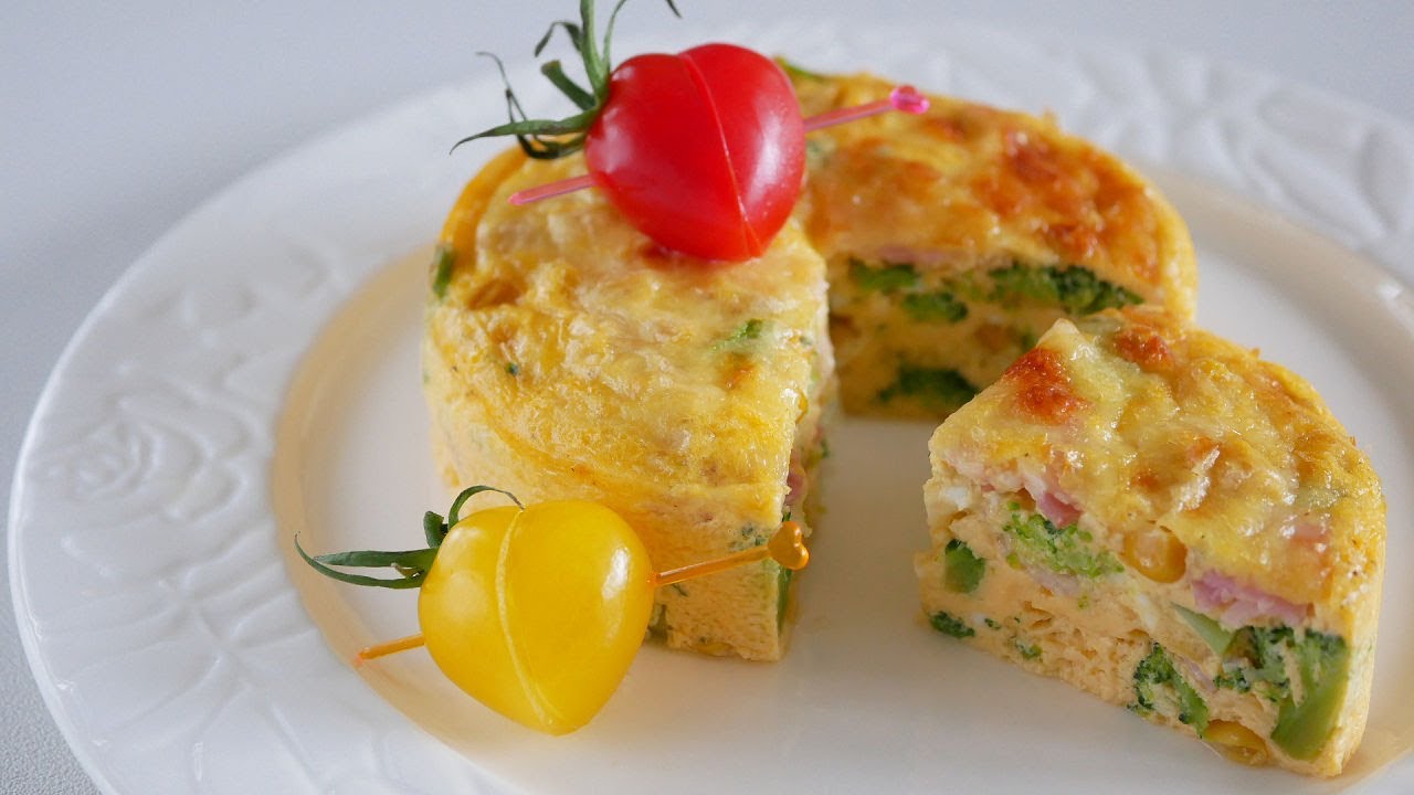バレンタインキッシュ(キッス)♡ | No Crust Quiche