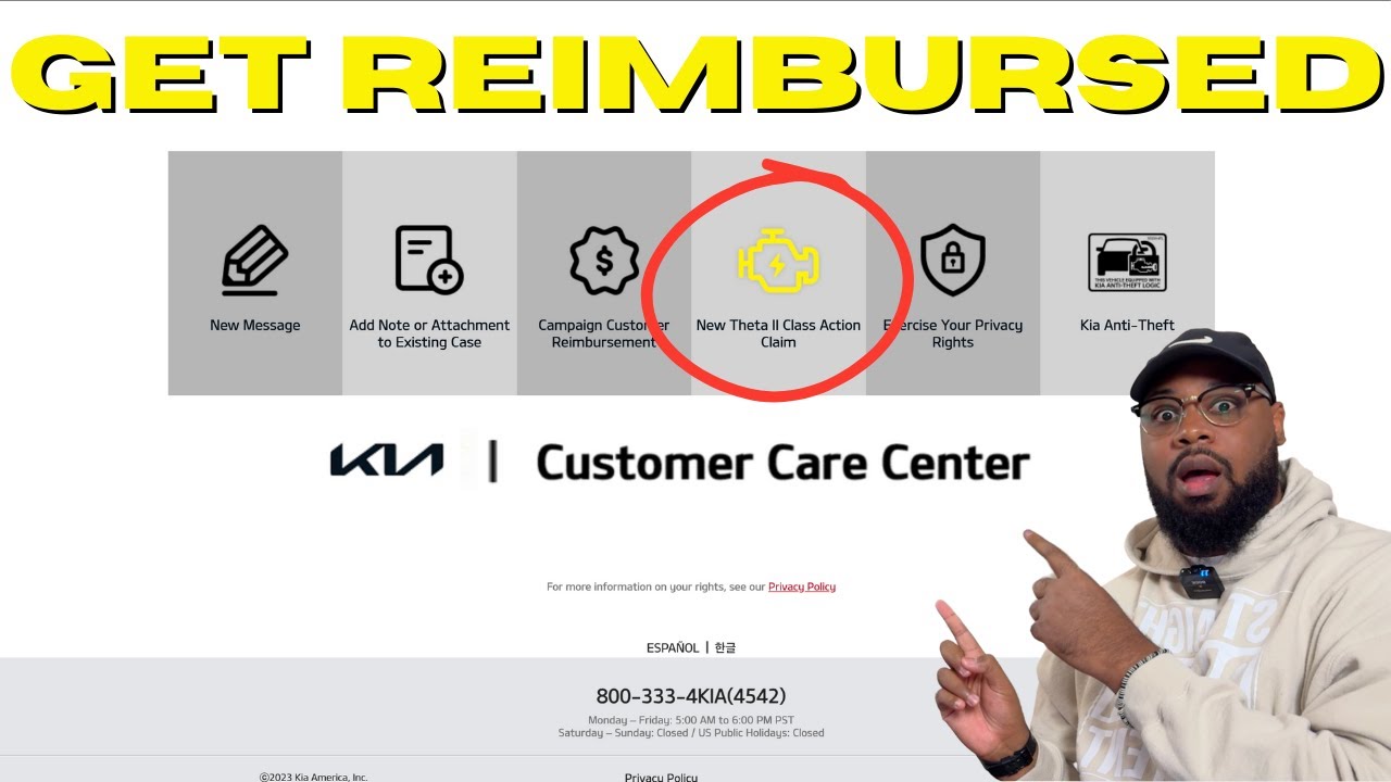KIA ENGINE SETTLEMENT PART 40: SUBMIT YOUR REIMBURSEMENT CLAIM BEFORE ITS TO LATE! 4/5/224 DEADLINE