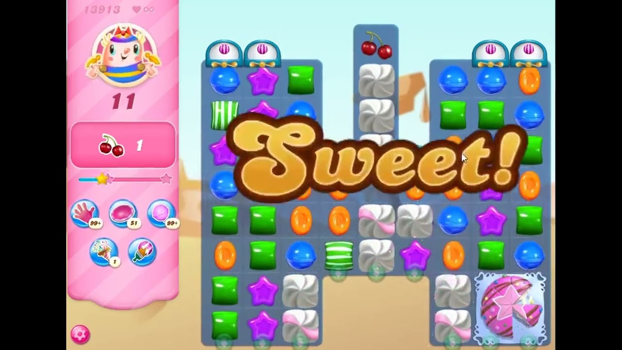 Candy Crush Saga Level 13913 - NO BOOSTERS | SKILLGAMING ✔️