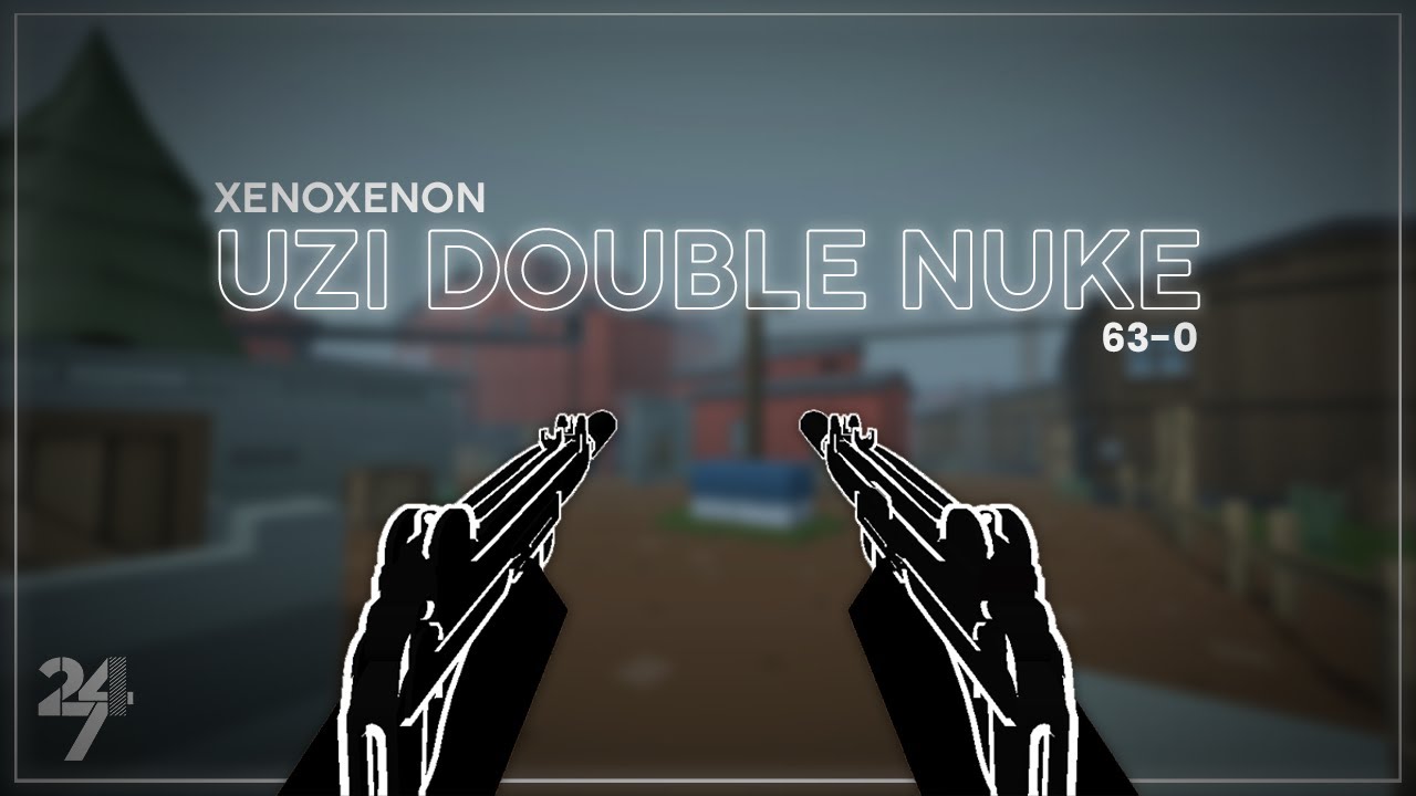 Krunker | Uzi Double Nuke (63-1) with Lunar Uzis [24/7]