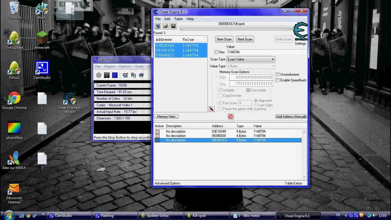 Comment avoir des kamas dofus ( Cheat engine)