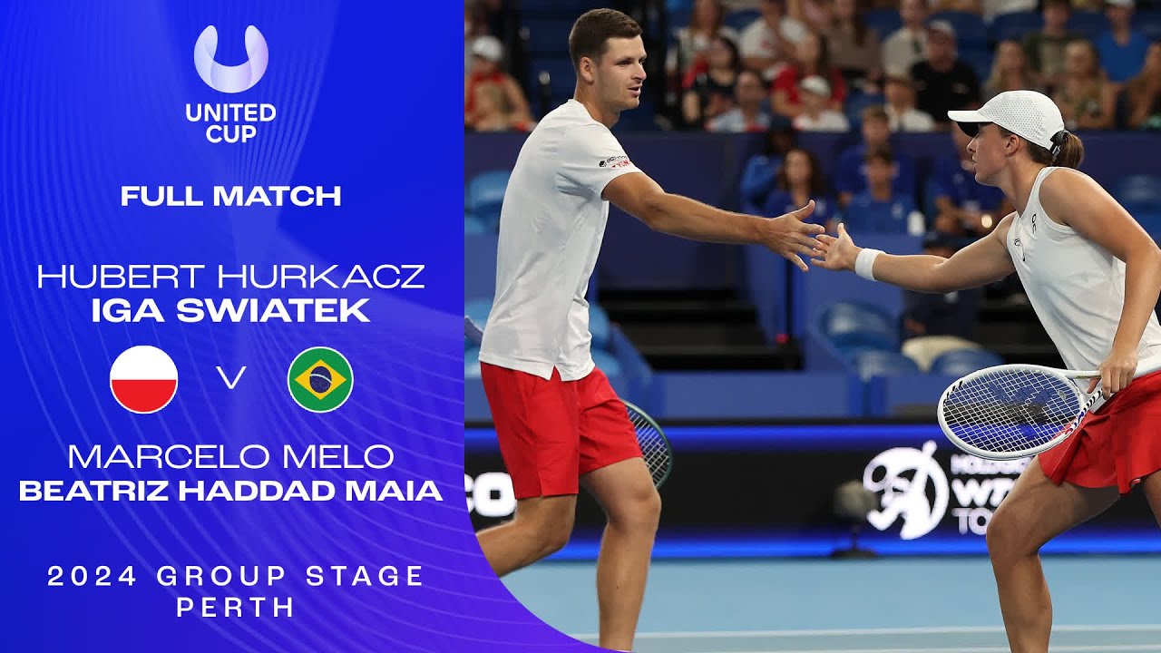 Hurkacz/Swiatek v Melo/Haddad Maia Full Match | United Cup 2024 Group A