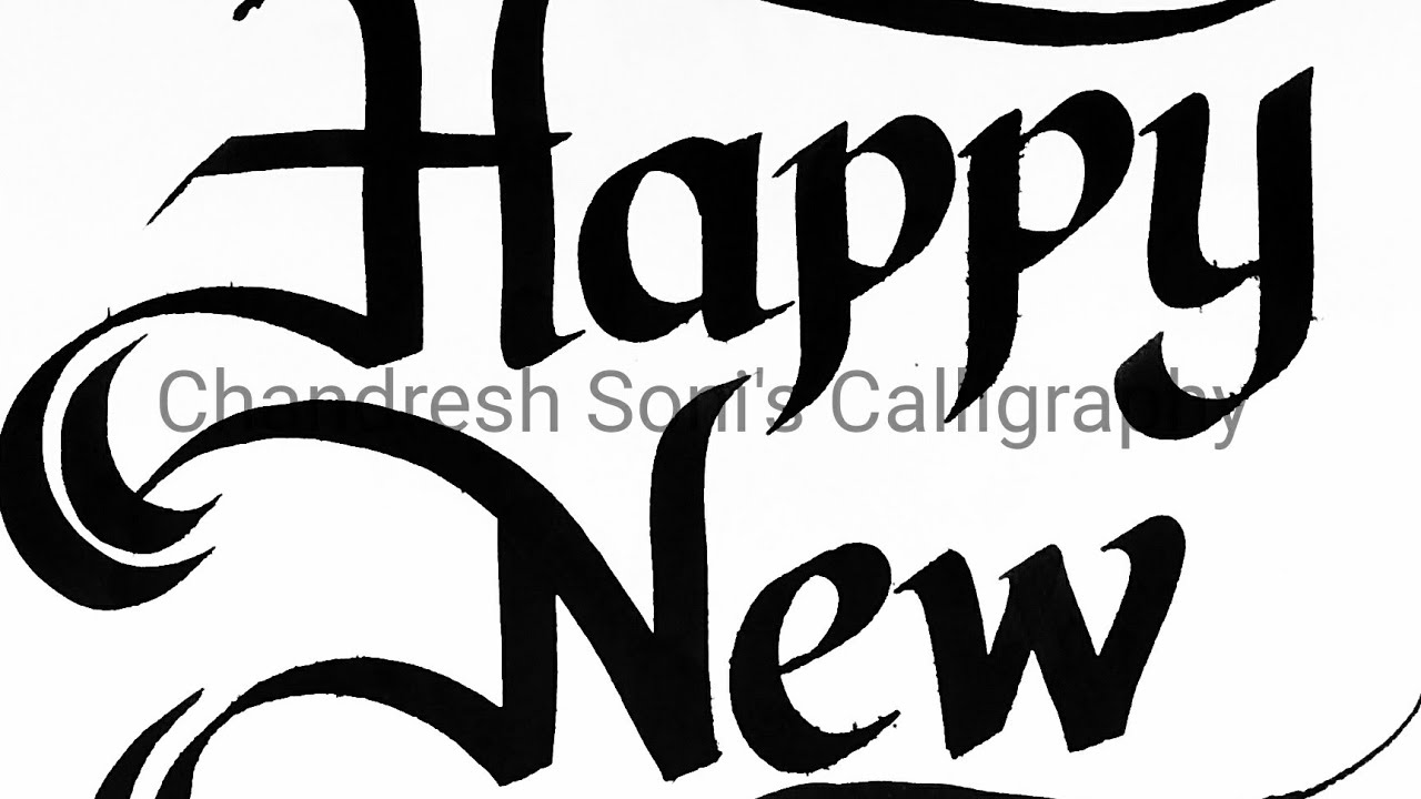 Happy New Year #Calligraphy