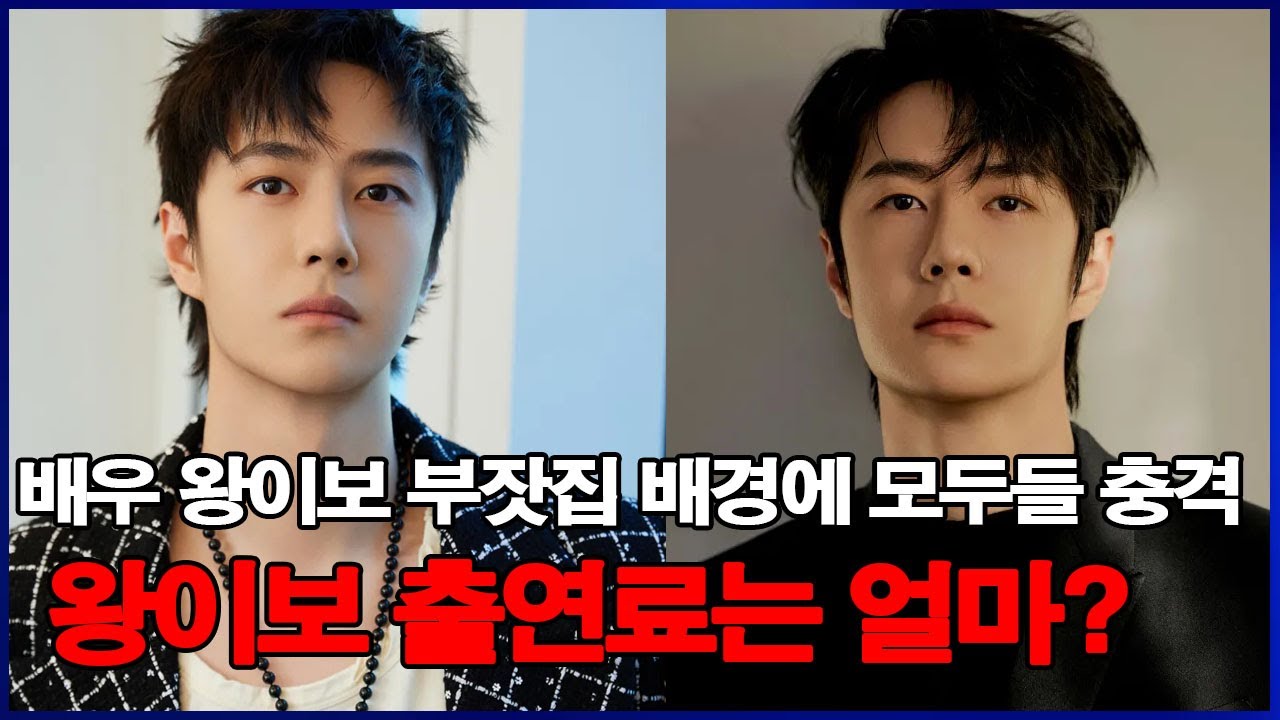 배우 왕이보 부잣집 배경에 모두들 충격! 왕이보 출연료는 얼마?