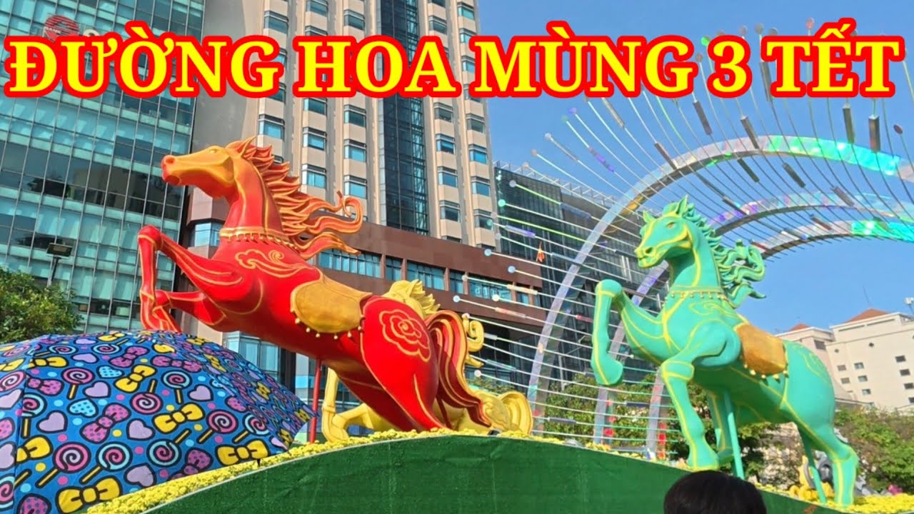 Đường Hoa Nguyễn Huệ Mùng 3 Tết #xuan2026 #saigon #saigonngaynay 