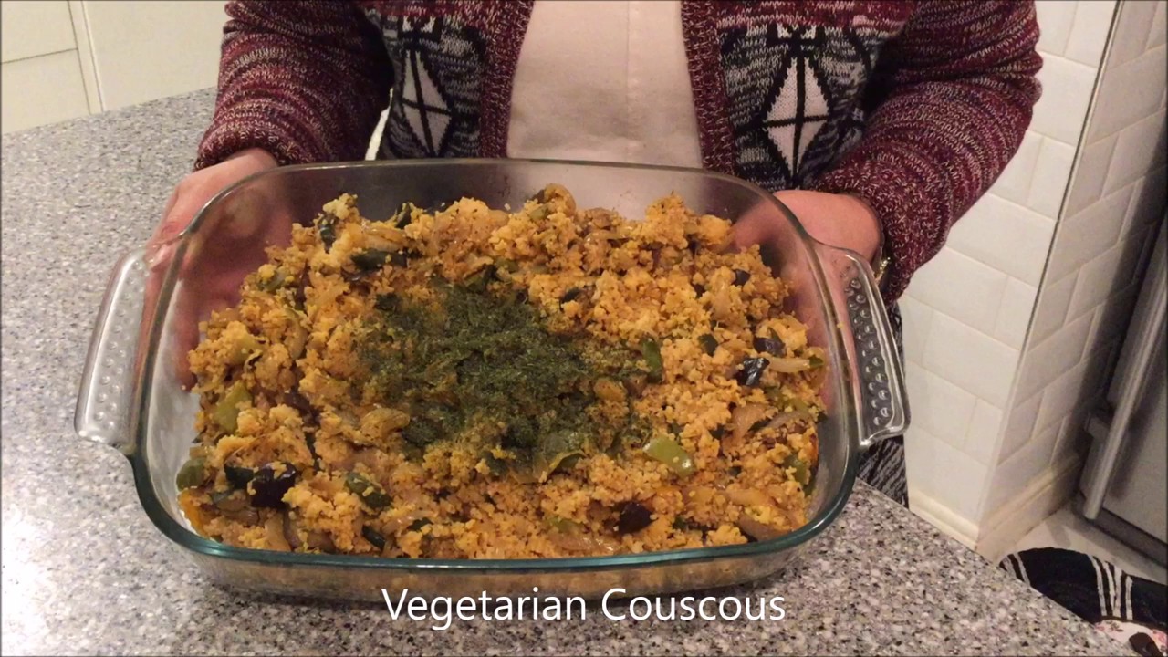Mediterranean Style Roasted Vegetables Couscous VEGAN | Easy to prepare, Healthy DISH