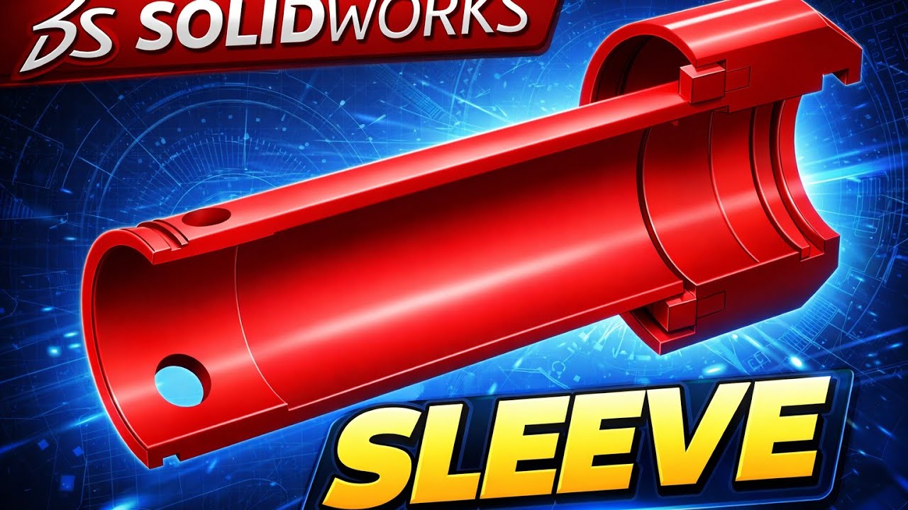 How to make mechanical Sleeve in Solidworks @3dcaddrawing
